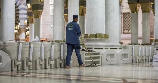 المسجد النبوي يتأهب لاستقبال ضيوف الرحمن بعد أدائهم فريضة الحج.. صور 
