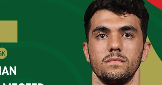 محمود صابر رجل مباراة المنتخب الأولمبى والجابون فى أمم أفريقيا