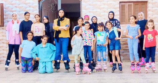 انطلاق مهرجان الإسكيت للشباب والفتيات بمركز شباب بيلا ضمن فعاليات العيد أحلى