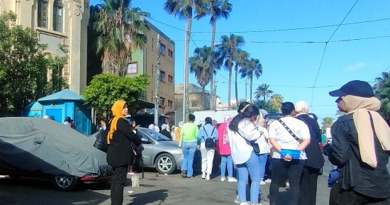 انتظام دخول طلاب الثانوية العامة بمطروح لأداء امتحان مادة الاستاتيكا