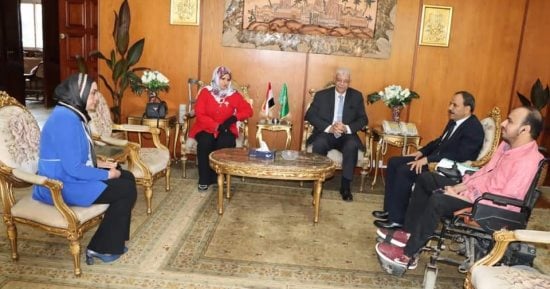 إنشاء عيادات للمرضى ذوى الاحتياجات الخاصة وضمور العضلات بجامعة المنوفية  