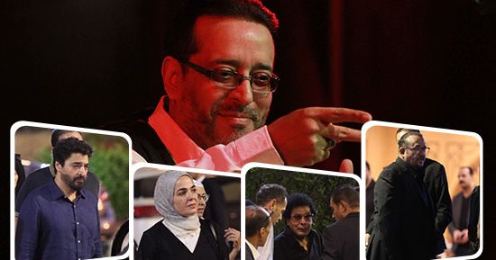 نجوم الموسيقى والغناء فى عزاء الراحل علاء عبد الخالق