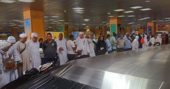 عودة حجاج بيت الله.. مطار الأقصر الدولى يستقبل 486 حاجا من الأراضى المقدسة