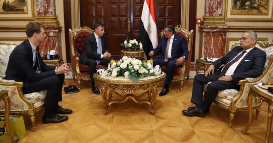 رئيس لجنة الشئون الخارجية بمجلس الشيوخ يستقبل رئيس الدفاع بالبرلمان الأوروبى