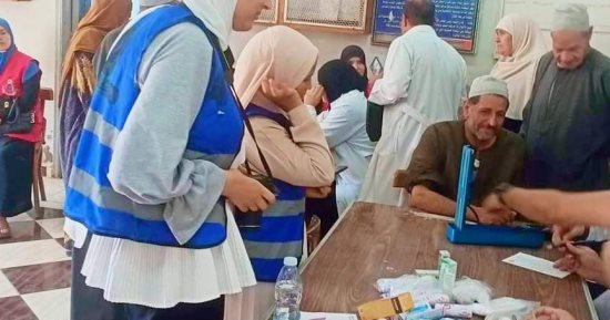 قافلة طبية بمركز شباب المنشلين بكفر الشيخ ضمن فعاليات مبادرة «100 مليون صحة»