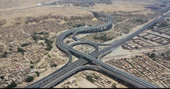 بدء التشغيل التجريبى لكوبرى طه حسين لربط طريق الأوتوستراد بالمقطم والدائري.. صور