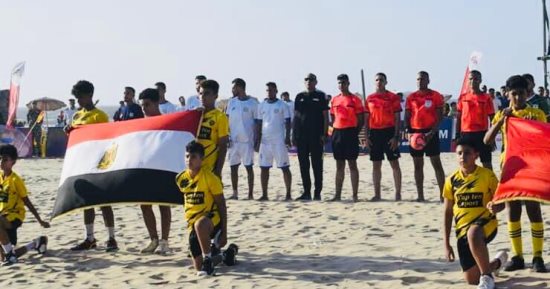 المصرى يتصدر مجموعة بورسعيد فى دورى الكرة الشاطئية