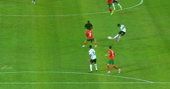 منتخب مصر الأولمبى يتعادل مع المغرب 1 / 1 فى الشوط الأول بنهائى أمم أفريقيا