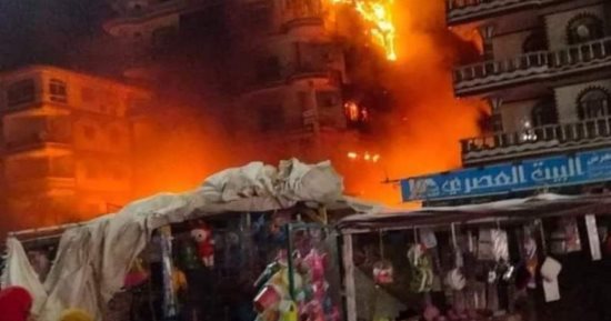 أسماء المصابين إثر حريق سوق آمون بمصيف جمصة في الدقهلية 