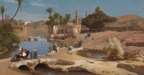 مصر فى الفن.. لوحة منظر من الفيوم لـ جان ليون جيروم