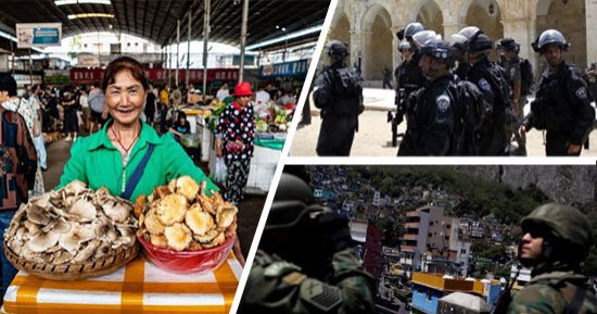 العالم هذا الصباح.. قوات الاحتلال تعتقل طفلين فلسطينيين في الخليل.. مصرع 8 أشخاص إثر انهيار مبنى بالبرازيل.. "كرنفال الطعام البرى" محصول الفطر يزين أسواق الصين.. صور
