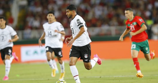 إصابة إبراهيم عادل فى مباراة المنتخب الأولمبى والمغرب