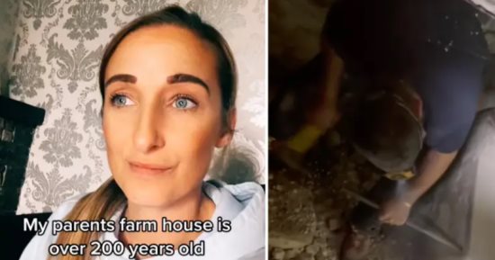 بريطانية تعثر على غرف سرية فى منزل والديها القديم عمرها 200 سنة.. صور
