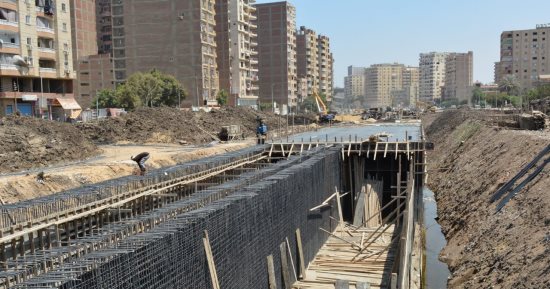 أين وصلت أعمال التطوير بترعة المريوطية فى الجيزة؟