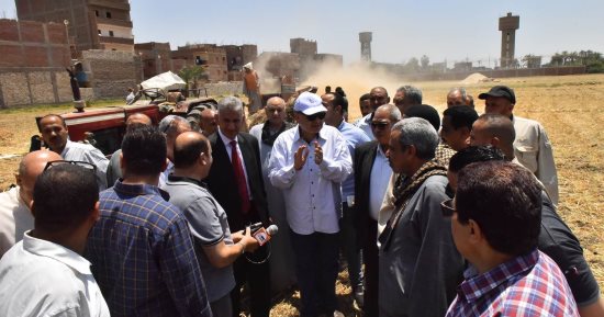 محافظ أسيوط: توريد 137 ألف طن قمح محلى للشون والصوامع