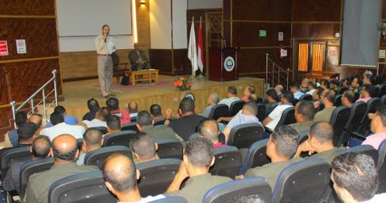 يوم تدريبى وتعليمى لأفراد الأمن الإدارى بجامعة المنصورة