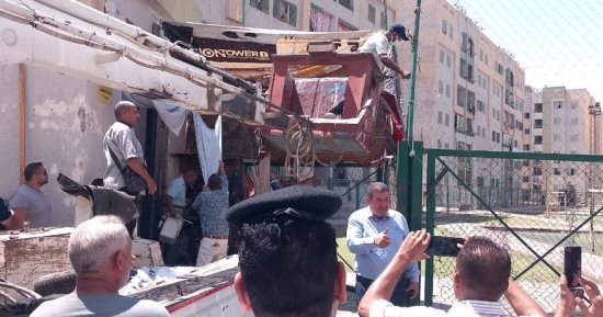 نائب محافظ القاهرة يقود حملة لإزالة الإشغالات بمشروع المحروسة فى السلام