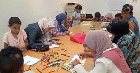 ورش رسم وتمثيل وغناء لأطفال مدينة دهب فى احتفالية ثورة يونيو 