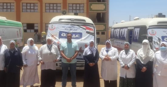 حياة كريمة ببنى سويف.. الكشف وتوفير العلاج لـ 1200 حالة في قافلة بقرية غياضة