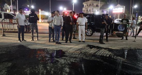 محافظ كفر الشيخ يتفقد أعمال رصف شارع الخليفة المأمون.. صور