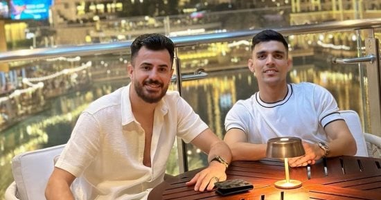 الونش ينشر صورة تجمعه مع بن شرقى فى الإمارات