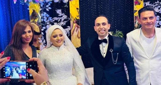"محمد عمر" يحتفل بزفافه على "شاهندة فتحي" بمدينة نصر..صور