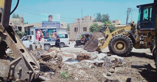 بدء مشروع تطوير ميدان المرور بمدينة بيلا.. صور