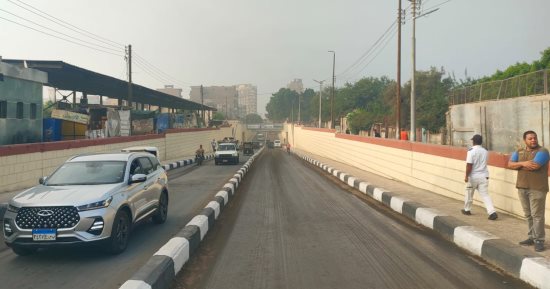 محافظ الغربية يتفقد نفق الجزيرة بكفر الزيات عقب تطويره
