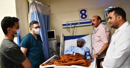 محافظ أسوان يتفقد التشغيل التجريبى لمنظومة التأمين الشامل بمستشفى حورس