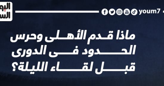 ماذا قدم الأهلى وحرس الحدود فى الدورى قبل لقاء الليلة؟ إنفوجراف