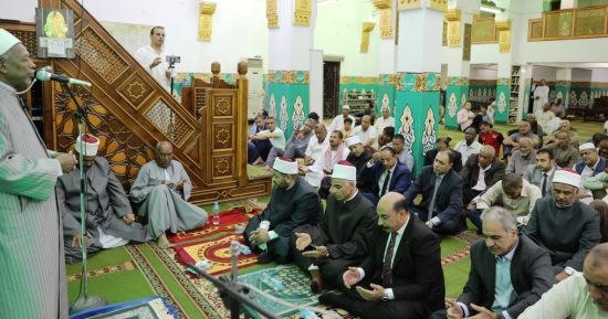 محافظ أسوان يشهد الاحتفال بالعام الهجرى الجديد بمسجد الحاج حسن