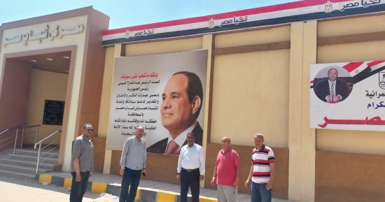 بدء  أعمال تجهيز محلات معرض "شباب مصر" ببنى سويف  بعد إعادة تأهيله