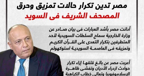 إدانات مصرية وعربية للسلطات السويدية بعد السماح مجدداً بحرق المصحف الشريف