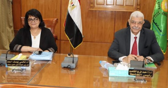 رئيس جامعة المنوفية يعقد لجنة الاحتياجات ويتابع الخطة الخمسية لتعيين المعيدين