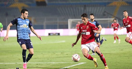 فخرى لاكاى يضيف الهدف الثانى لبيراميدز فى مرمى الأهلى