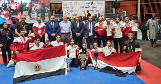 مصر تفوز بكأس البطولة الأفريقية للكونغ فو بـ19 ميدالية ذهبية