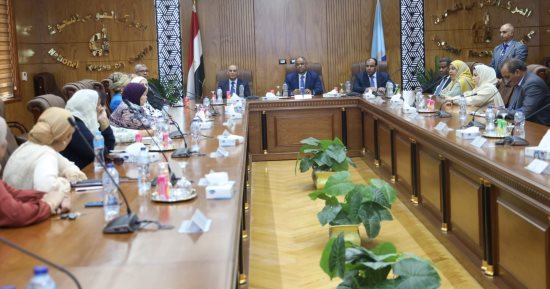 وفد جامعة التقنية والعلوم التطبيقية بسلطنة عمان يزور المركز القومى للبحوث