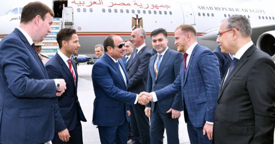 الرئيس السيسي يصل مدينة سان بطرسبرج للمشاركة فى القمة الروسية الأفريقية.. صور