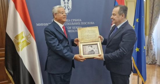 حنفى جبالى يلتقى وزير خارجية صربيا ويؤكد على العلاقات المُتميزة بين البلدين