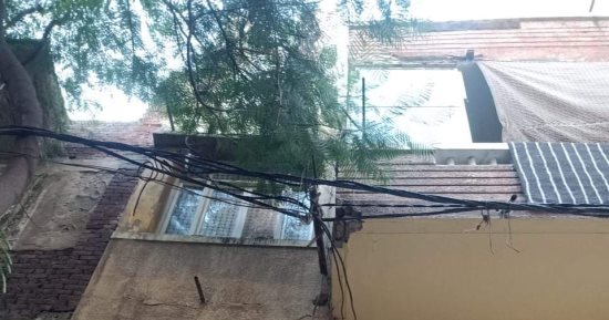 انهيار شرفة عقار بحى المنتزة شرق الإسكندرية دون إصابات