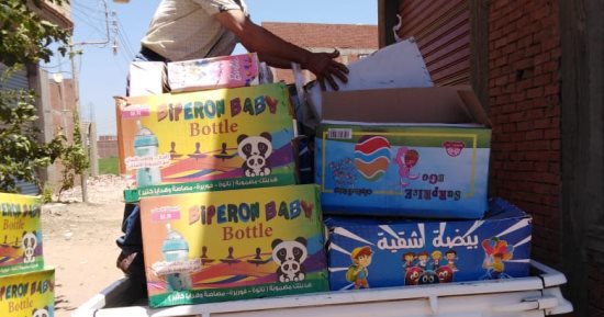 تموين الغربية تضبط دقيقا مدعما وسجائر مهربة من الجمارك وسكر وأرز خلال حملة مكبرة