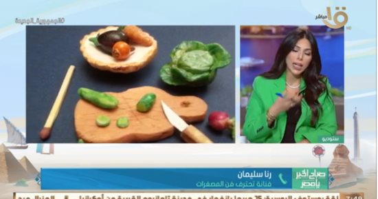 رنا سليمان فنانة تحترف فن المصغرات: اكتشفت موهبتى من عمر التاسعة