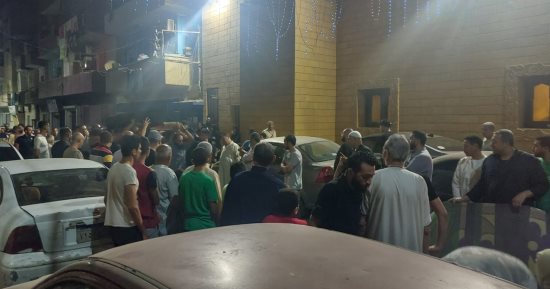 تشييع جنازة شقيقتين لقيتا مصرعهما فى حادث سير ببنى سويف