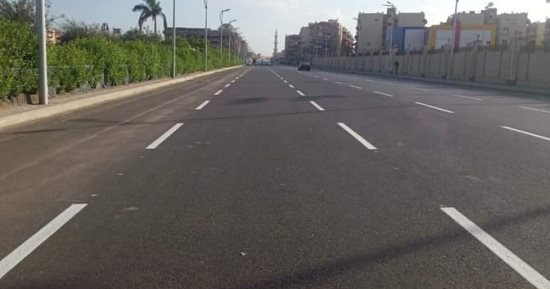 محافظ بورسعيد يعلن الانتهاء من أعمال تطوير شارع المشير طنطاوي