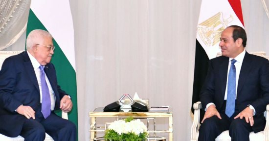 الرئيس السيسي يستقبل "أبو مازن" ويؤكد دعم مصر الثابت والتاريخى للشعب الفلسطينى
