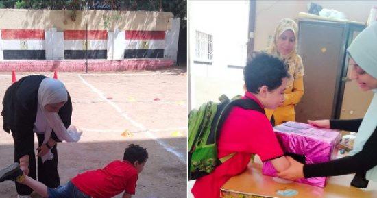 التربية الخاصة بوزارة التربية والتعليم تثمن جهود النشاط الرياضى بالمدرسة الفكرية بالهرم