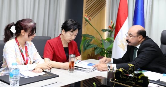 محافظ أسوان يستقبل وفد مدينة جينج دا جين الصينية لبحث الاستثمار والسياحة.. صور