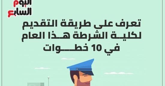 10 خطوات لتقديم الناجحين بالثانوية العامة لكلية الشرطة.. انفوجراف