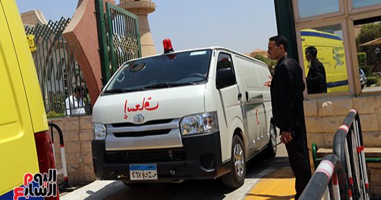 تشييع جثمان حفيدة هانى محمود من مسجد الشرطة بالشيخ زايد بحضور شخصيات عامة 