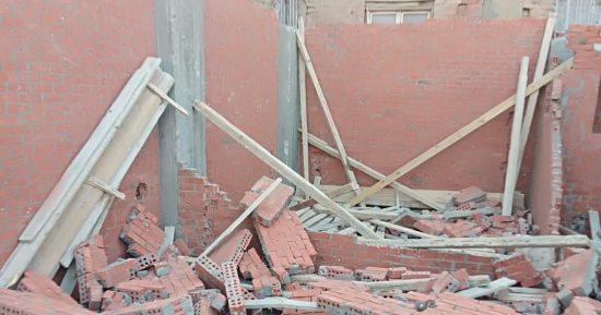 إزالة أعمال بناء مخالف خلال حملة فى المعتمدية بكرداسة